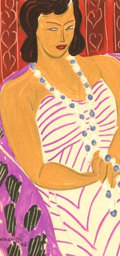 Henri Matisse, Mrs. F.H., from Portraits by Henri Matisse, 1954 (after)