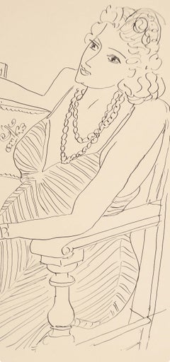 Henri Matisse, Série P, Var. 3, Dessins, Thèmes et variations, 1943 (d'après)