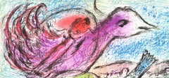 Marc Chagall, Il gallo viola, da *Derrière le miroir*, 1962