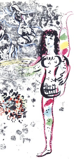 Marc Chagall, Die Akrobaten beim Spiel, aus Chagall Lithograph II, 1963