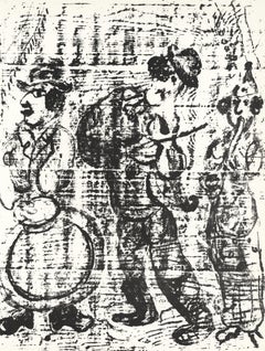 Marc Chagall, The Wandering Musicians, from Chagall Lithographer II, 1963
