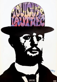 Peter Max, Toulouse Lautrec, Hand Signed, Official Edition, 1966 (after)