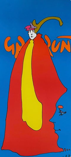Peter Max, R.J. Grunts, Hand Signed, Official Edition, 1972 (after)