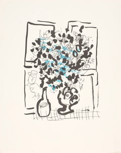 Marc Chagall, The Black and Blue Bouquet, from Chagall, 1957