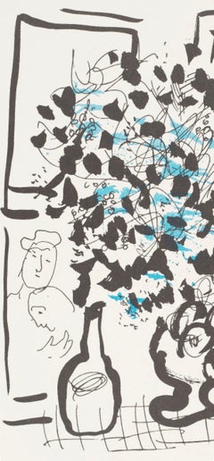 Marc Chagall, The Black and Blue Bouquet, from Chagall, 1957