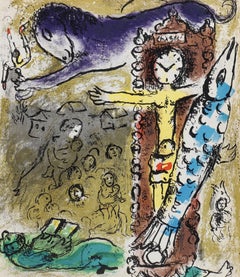 Marc Chagall, The Christ at the Clock, from Chagall, 1957
