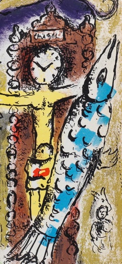 Marc Chagall, The Christ at the Clock, from Chagall, 1957