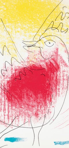 Marc Chagall, The Red Rooster, from Chagall, 1957