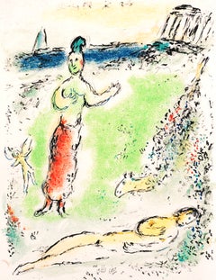 Marc Chagall, Athena Lulls Odysseus to Sleep, Homer, The Odyssey, 1989 (after)