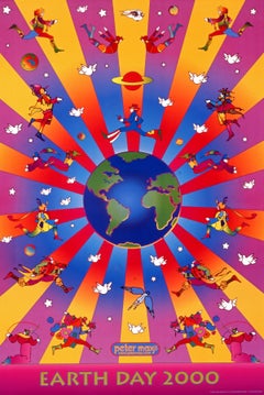 Max, Earth Day 2000, Hand Signed, Official Edition, Peter Max (after)