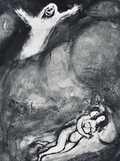 Marc Chagall, « L'Ange du soir », tiré des Contes de Boccace, 1950 (d'après)