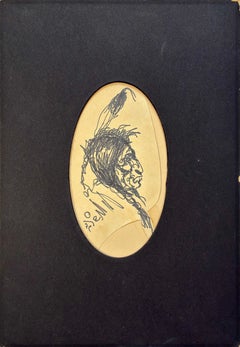 Olaf Wieghorst, Untitled Drawing, Mid 20th century