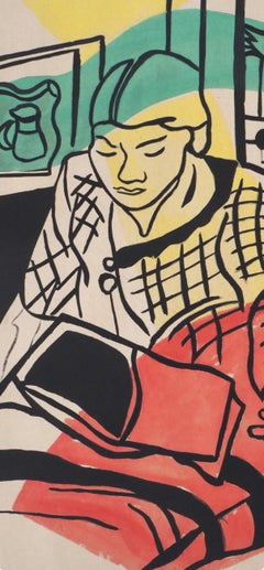 Fernand Léger, *La lettura*, da *Contrastes*, 1959 (riproduzione)