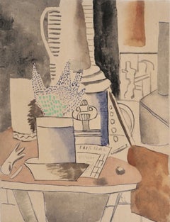 Fernand Leger, Natura morta con giornale, da Contrastes, 1959 (dopo)