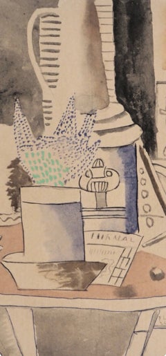 Fernand Leger, Natura morta con giornale, da Contrastes, 1959 (dopo)