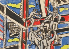 Fernand Léger, *I costruttori*, da *Contrastes*, 1959 (riproduzione)