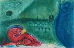 Marc Chagall, Kai des Kleinen Turms, aus Ansichten von Paris, 1963