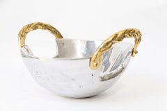 Retro Fruit Bowl Celta Decorative Item for Dinning Table Brass Aluminium  