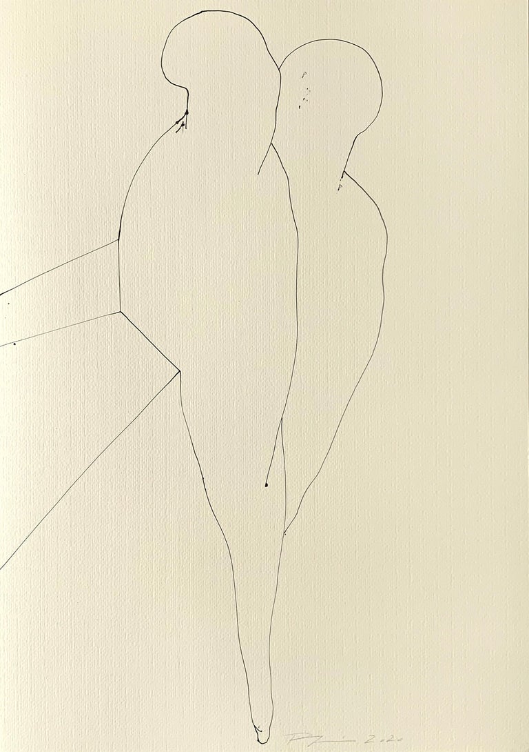 Reszegh Botond Large Original Line Drawing Weekdays Wrapped Up