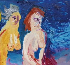 Tanja Ritterbex, Selbstbedienung, oil painting on canvas (figurative, color)