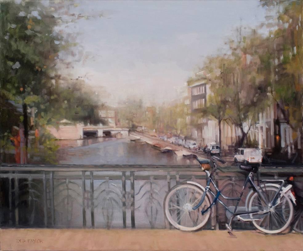Deb Kaylor Landscape Painting - Amsterdam