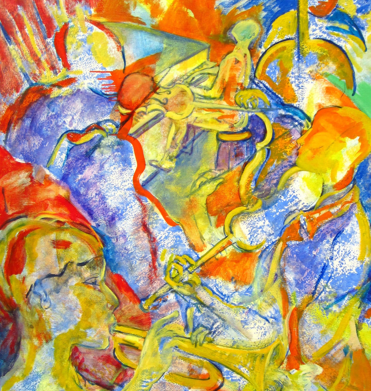 Konzertkonzert (Expressionismus), Painting, von Evelyne Ballestra