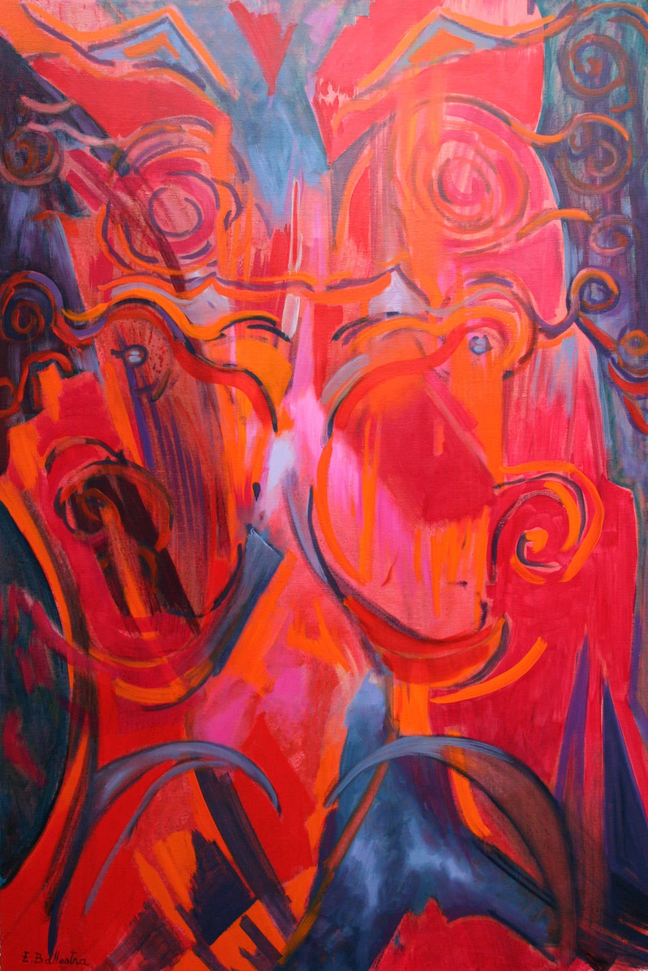 Taotie - Painting de Evelyne Ballestra