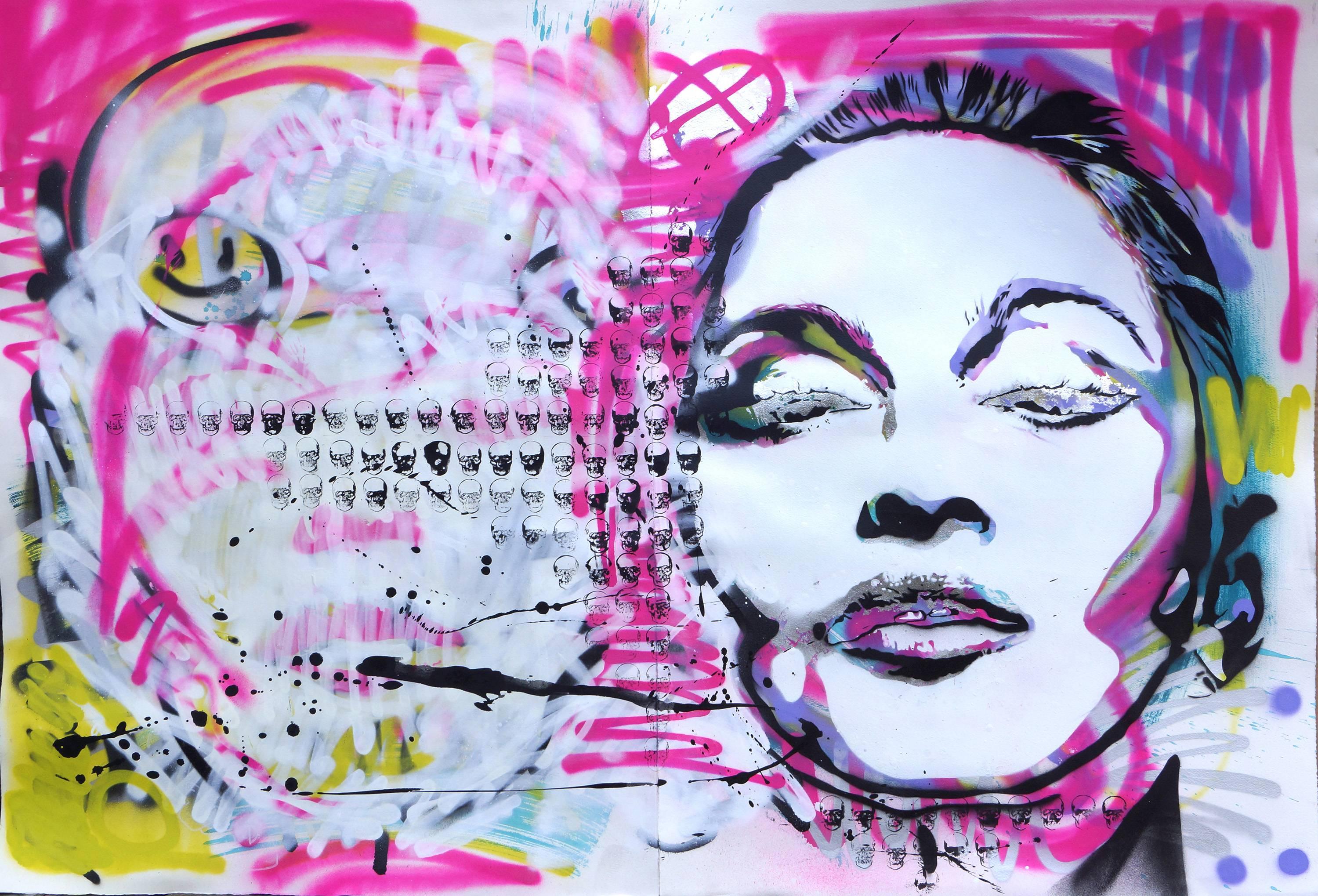 Madonna - Mixed Media Art by Fabien Rocca
