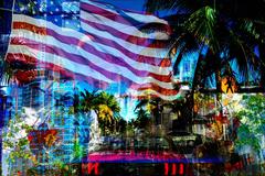 MIAMI AMERICA - The US Flag as a Symbol of Freedom in beautiful Miami 5
