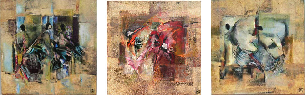 Claudia Meyer Interior Painting - Dancer I, II, III