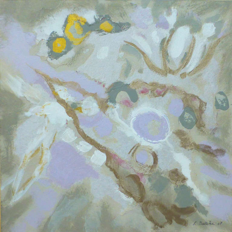 Evelyne Ballestra Abstract Painting - Peace Bird