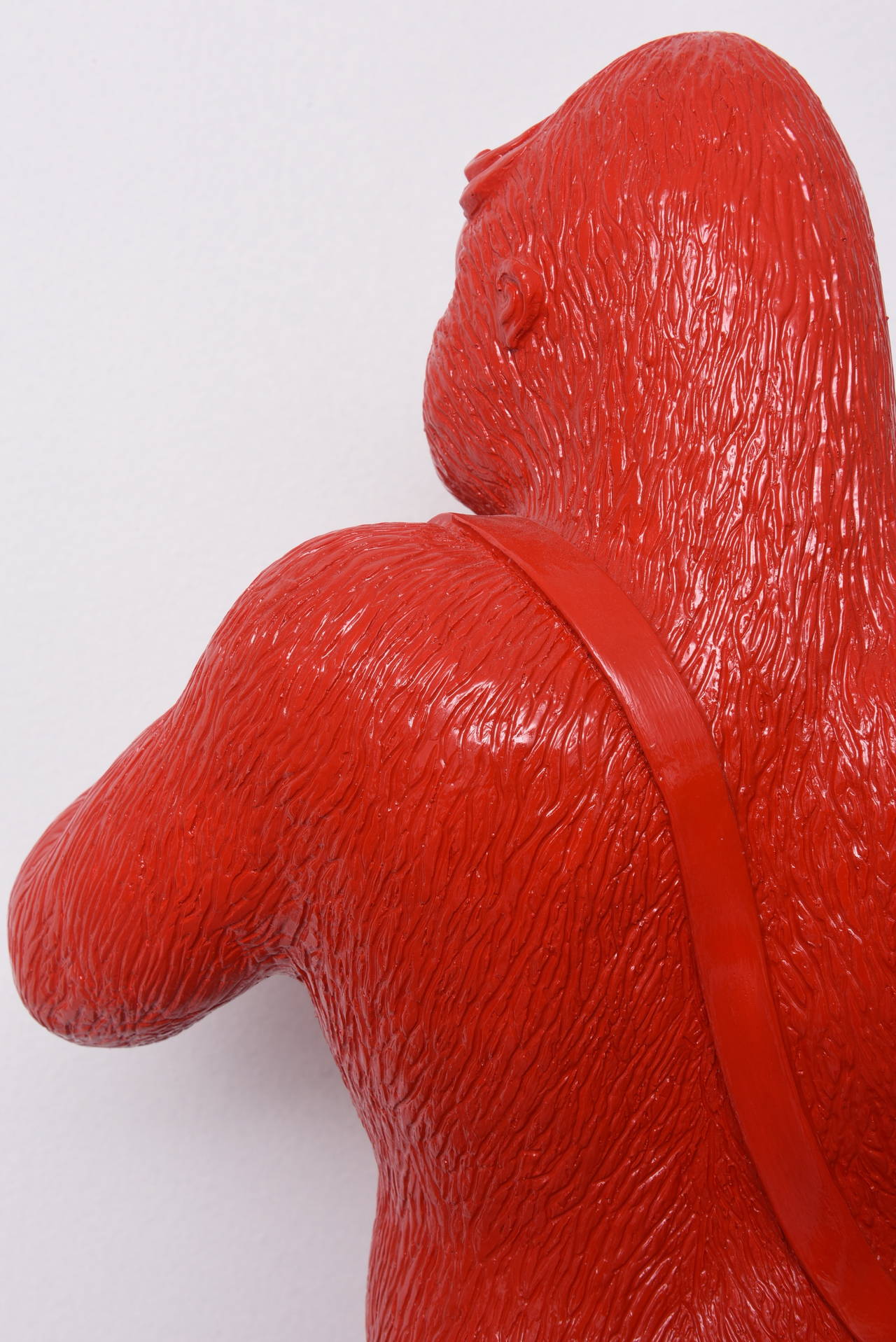 Soon - Red resin sculpture 4