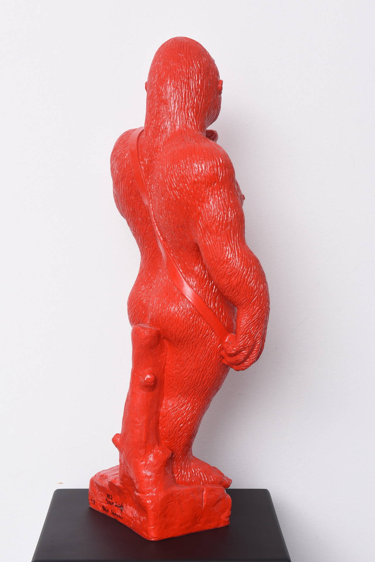 Soon - Red resin sculpture 5