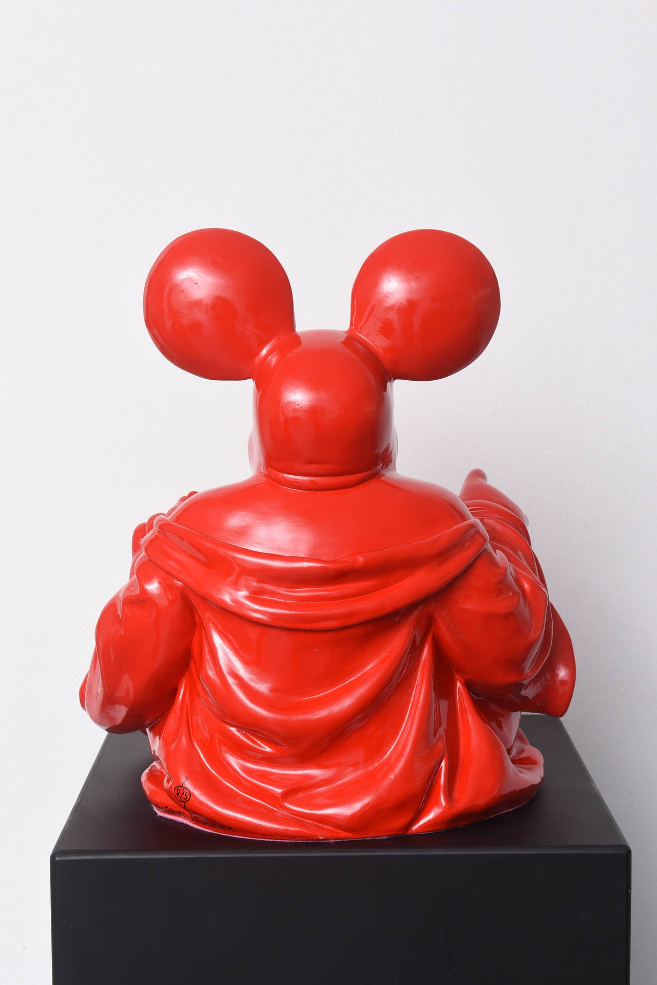 Red Boud'key - Fusion of Buddha and Mickey - Resin sculpture 2
