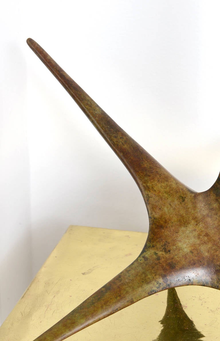 Icare - Bronze Abstract Sculpture 3