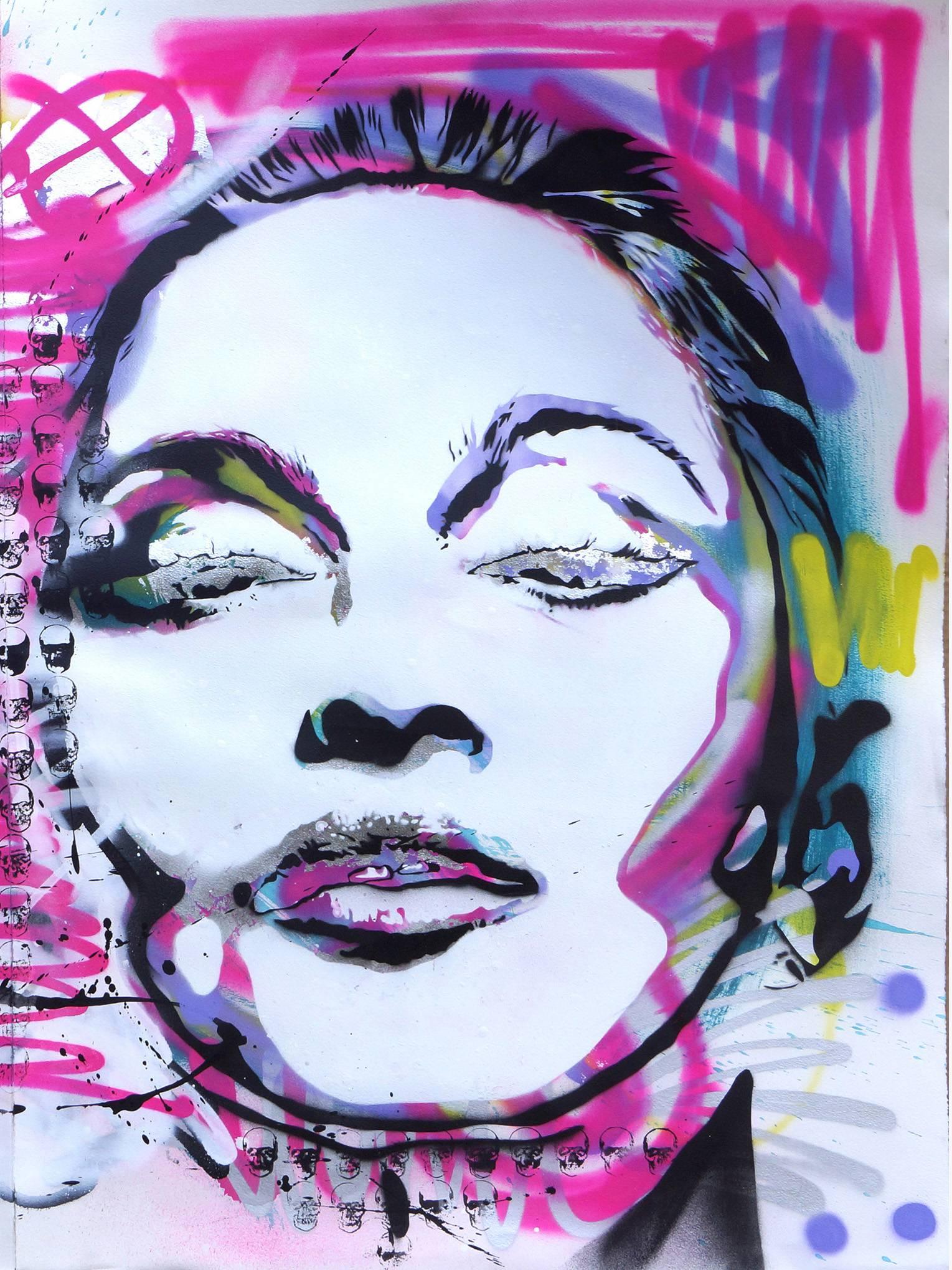 Madonna - Pop Art Mixed Media Art by Fabien Rocca