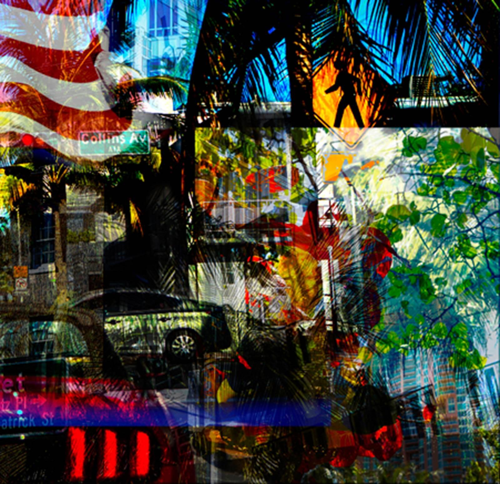 paintings of american flags miami