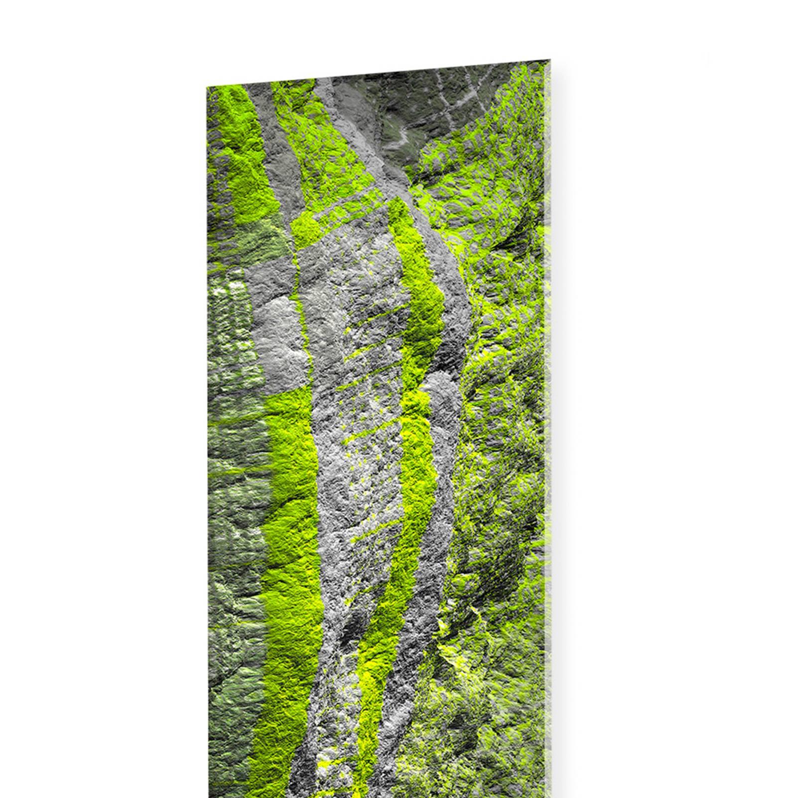 Digital Clift - Green Forest Aerial View - Black Landscape Photograph by Paul-Émile Rioux