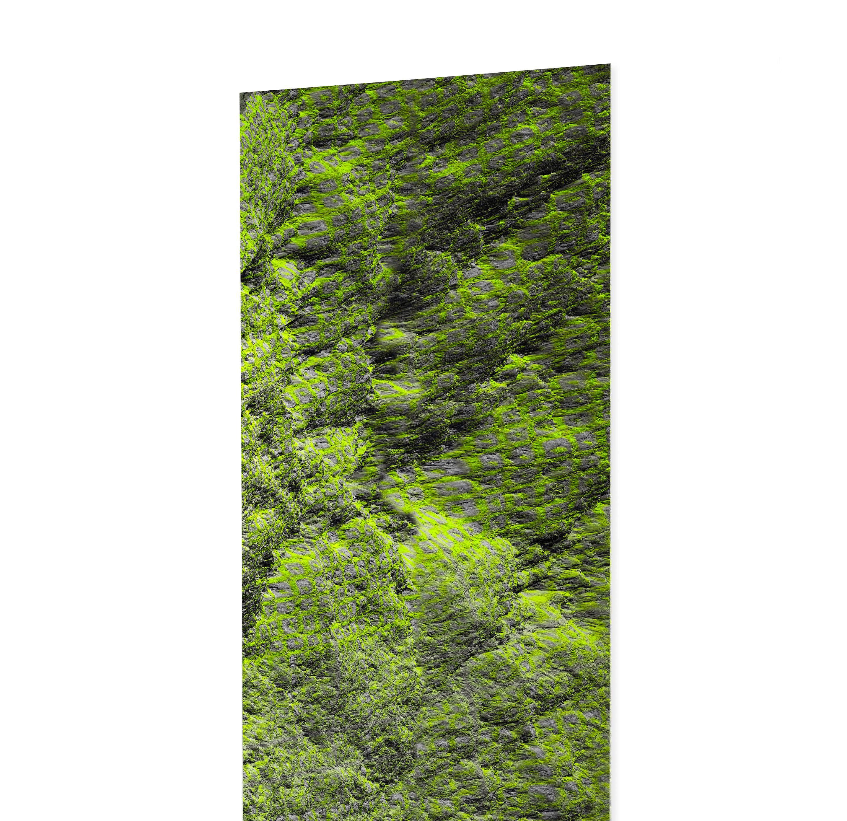 Digital Clift - Green Forest Aerial View - Contemporary Photograph by Paul-Émile Rioux