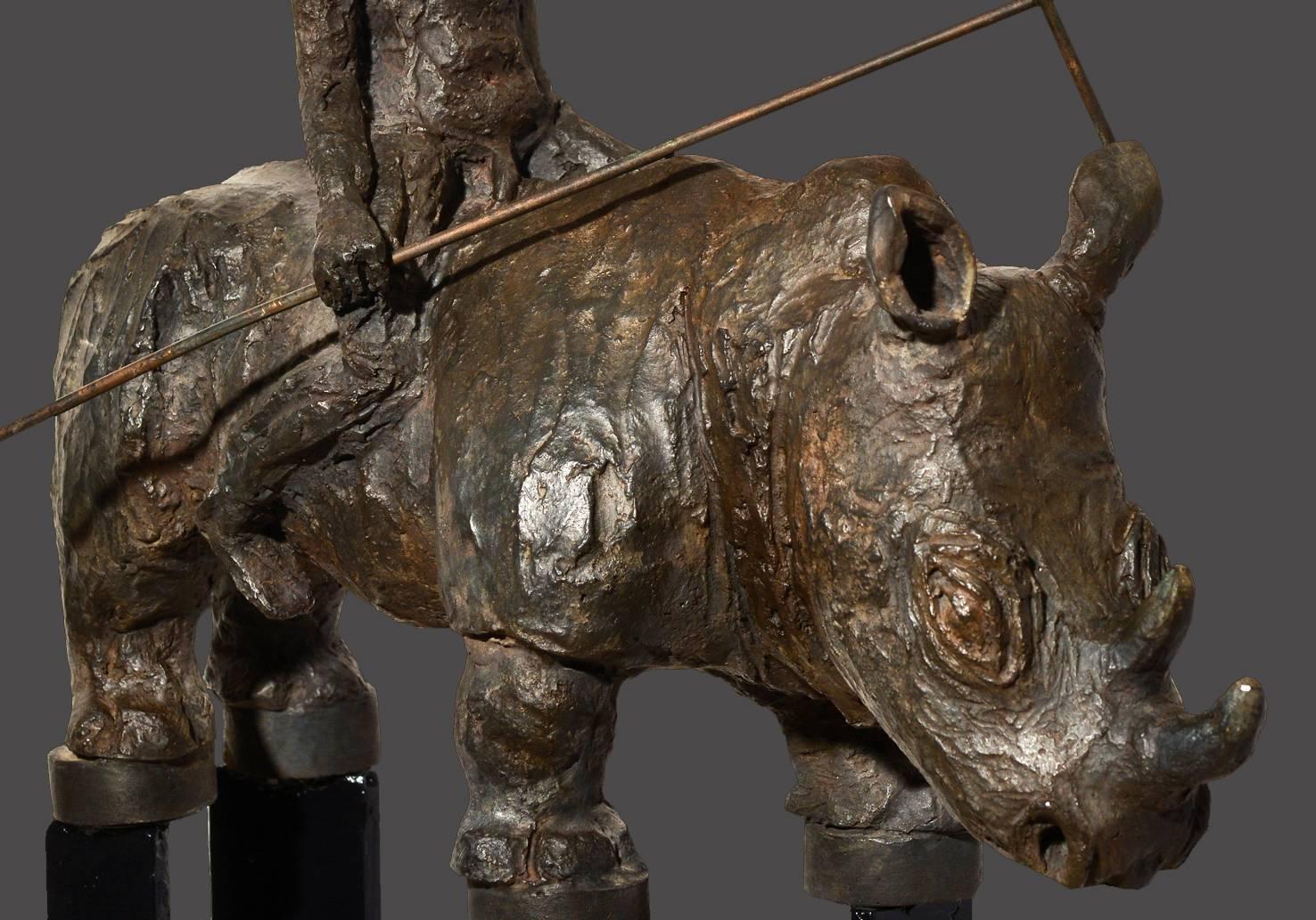 The ultimate ride of the Christians Samurais riding their rhinoceroses.
Historical work by the sculptor Mariko about the troubled period of the 17th. Century where the Christians were persecuted in Japan.
This period of time inspired the director of