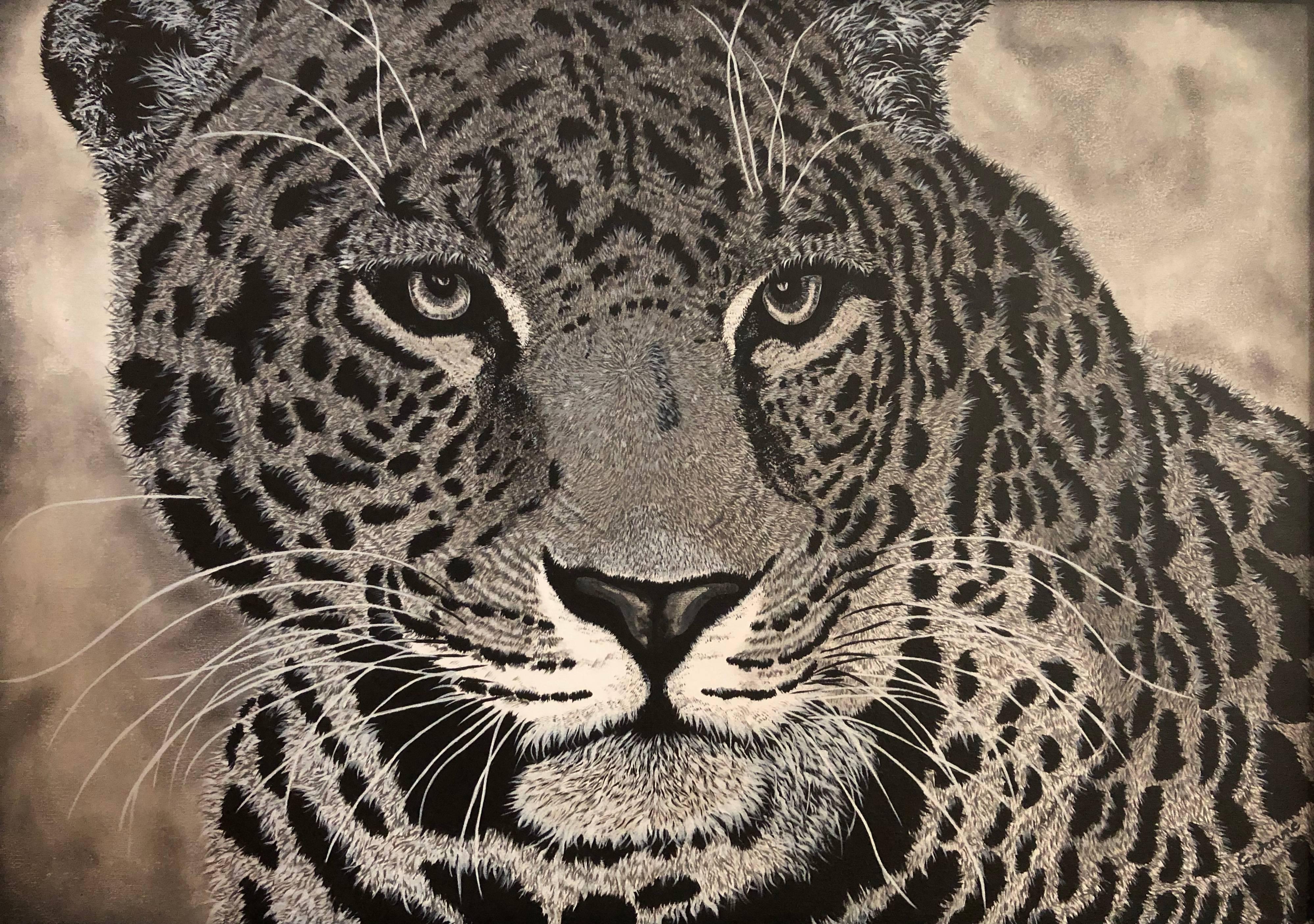 Carole Anne Animal Painting - Tikal