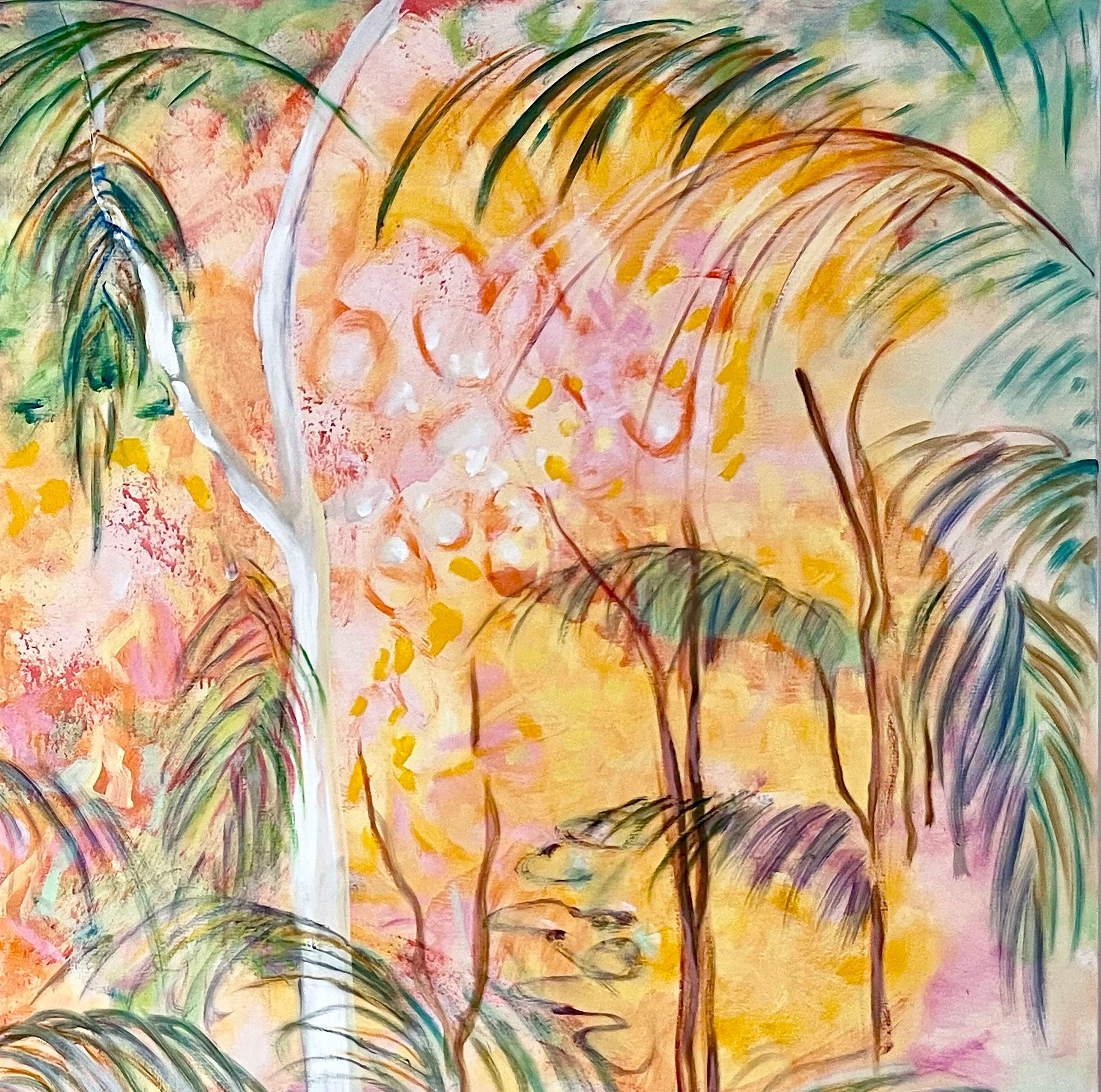 May Valley - Painting by Evelyne Ballestra