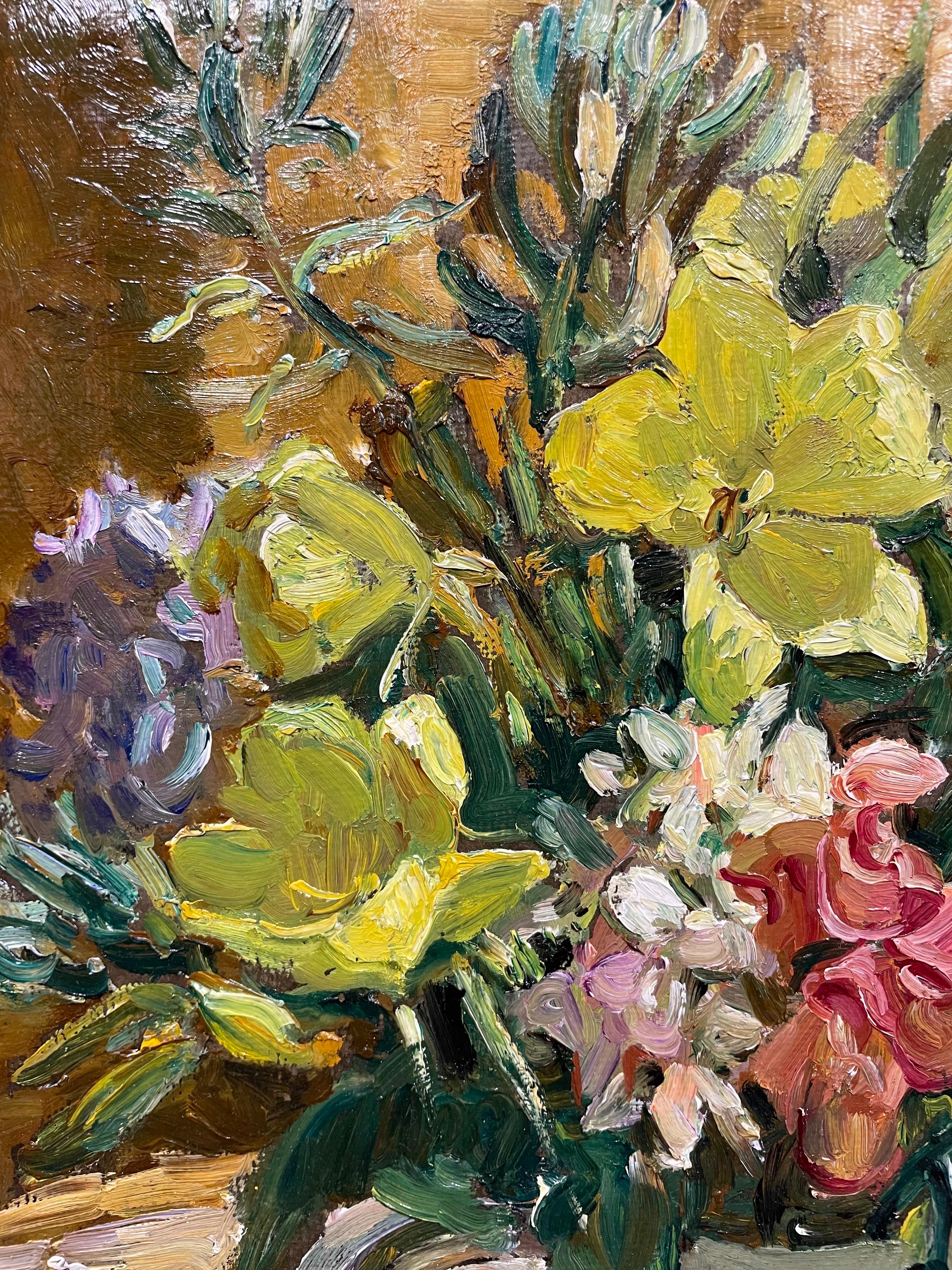 Lumière du matin, Cornouailles - Beige Figurative Painting par Dorothea Sharp