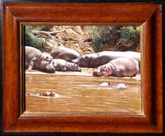 Hippos by the Maasai Mara River