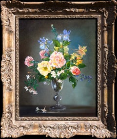 Summer's Flowers in a Glass Vase