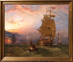 HMS Britannia in Full Sail