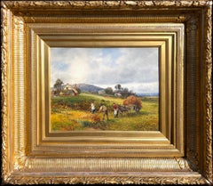 «Recolección de helechos», «Welland Common» y «A orillas del río Avon», Little Malvern (un par)