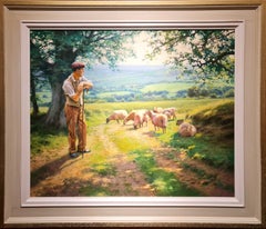 Herding Along a Country Lane