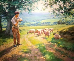 Herding Along a Country Lane