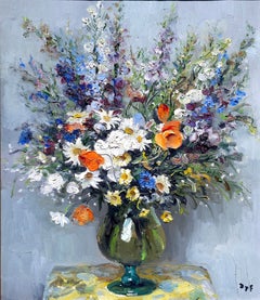 Nature Morte dans un Vase en Verre